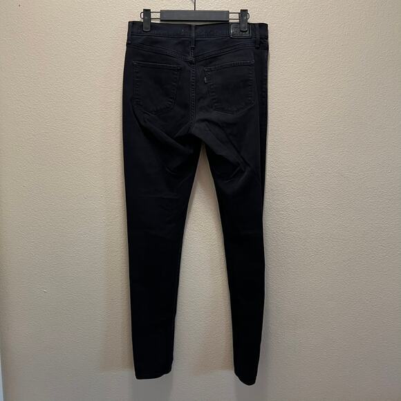 Levi's 311 Shaping Skinny Jeans Black Denim Hi-Rise Cotton Stretch Size 28 - Picture 4 of 10